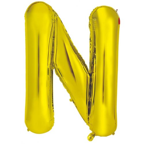 Letter N Foil Balloon 86cm - Gold – Balloon Superstore