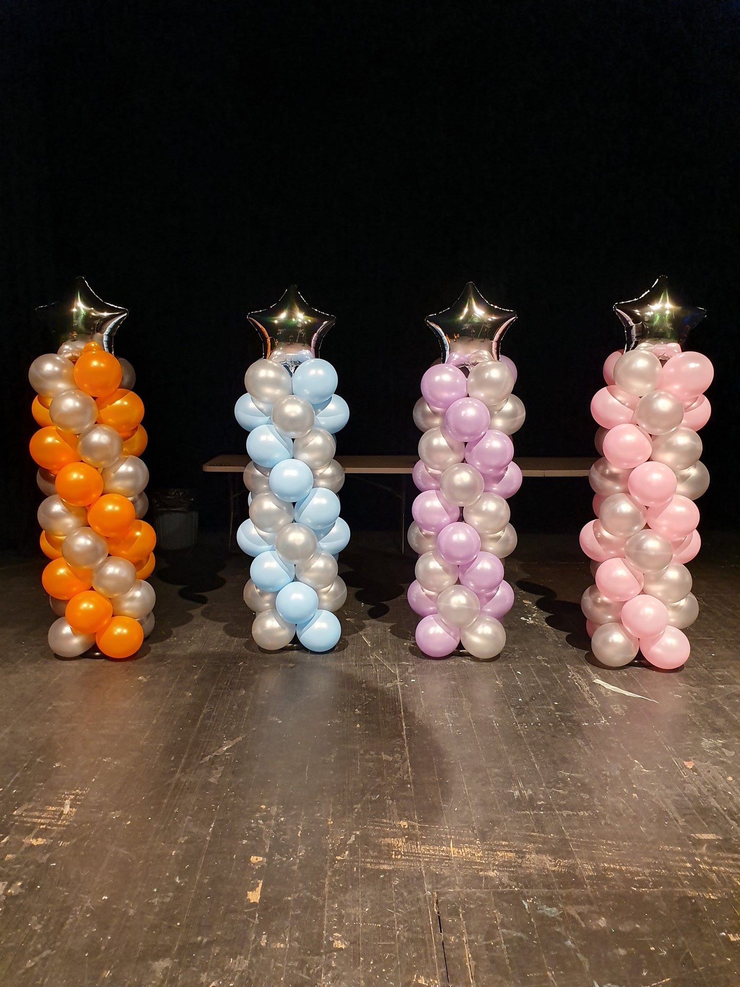 1.5 Meter Air Balloon Column With 18 Inch Foil Each