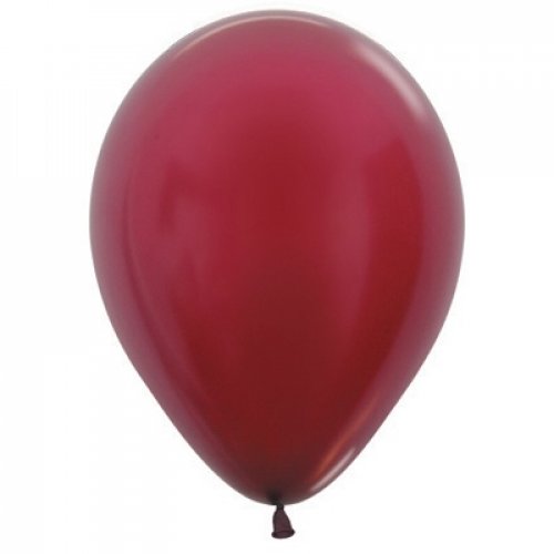 12cm (5 Inch) Metallic Burgundy Latex Balloons