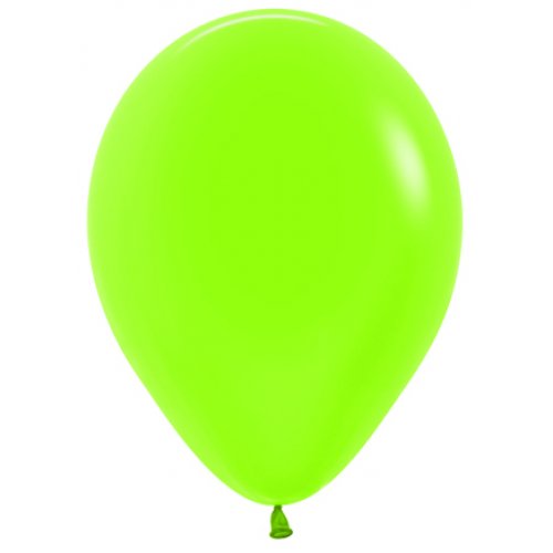 12cm (5 Inch) Neon Green Latex Balloons