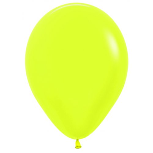 12cm (5 Inch) Neon Yellow Latex Balloons