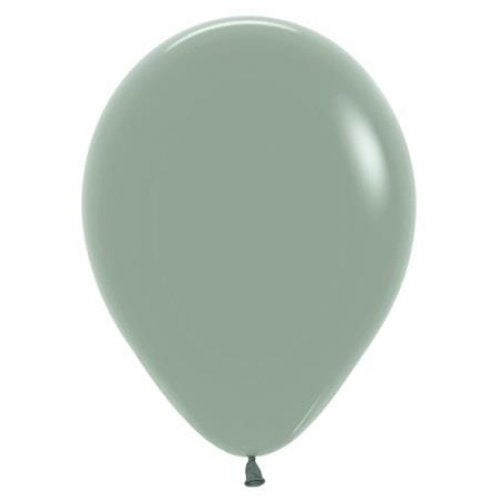 12cm (5 Inch) Pastel Dusk Laurel Green Latex Balloons