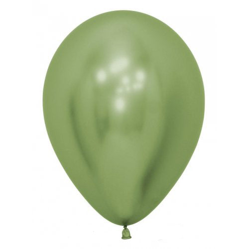 12cm (5 Inch) Reflex Lime Green Latex Balloons