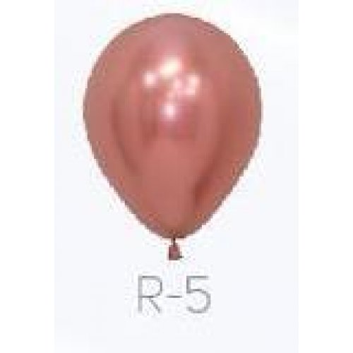12cm (5 Inch) Reflex Rose Gold Latex Balloons