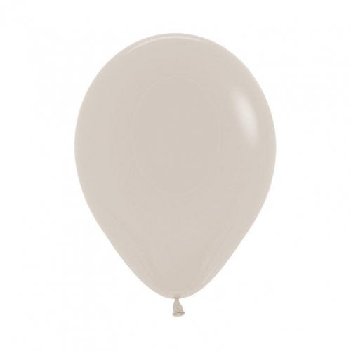 12cm (5 Inch) White Sand Latex Balloons