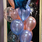 15 Helium Balloons Bouquet with 18 Inch Foil Balloons