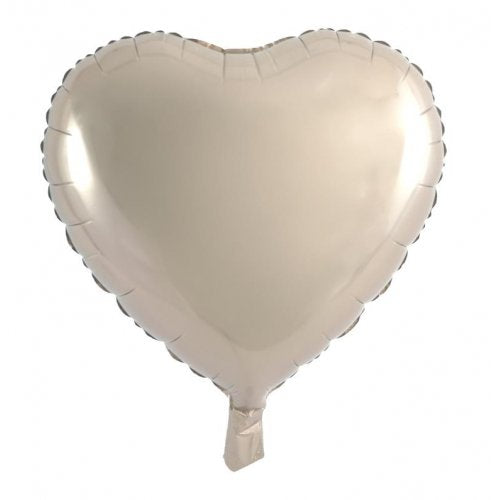 18 Inch Champagne Heart Foil Balloon