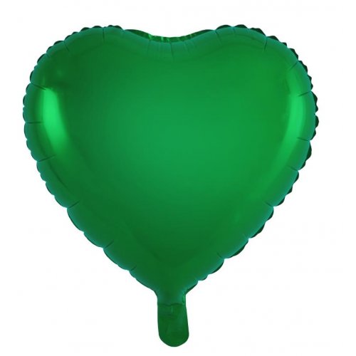 18 Inch Green Heart Foil Balloon