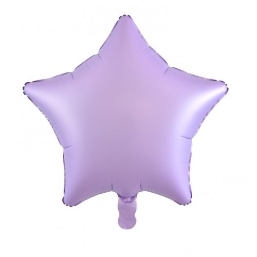 18 Inch Matt Pastel Lilac Star Foil Balloon