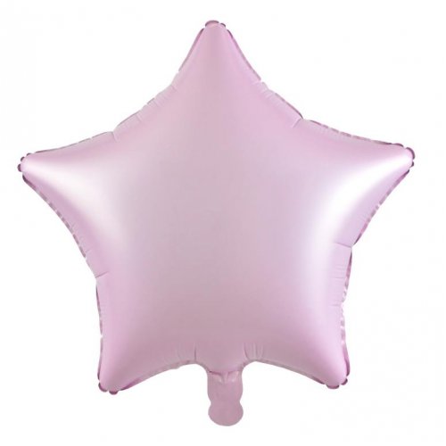 18 Inch Matt Pastel Pink Star Foil Balloon