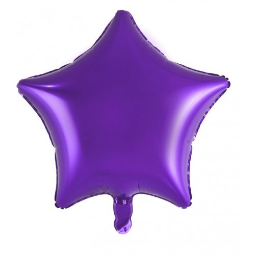 18 Inch Purple Star Foil Balloon