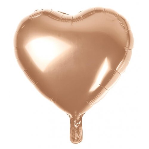 18 Inch Rose Gold Heart Foil Balloon