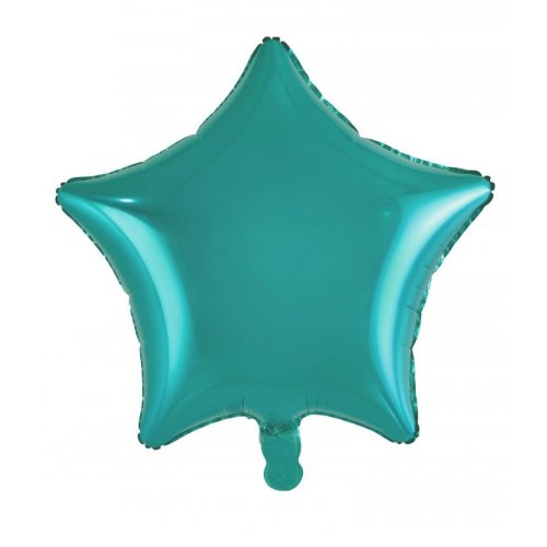 18 Inch Teal Star Foil Balloon