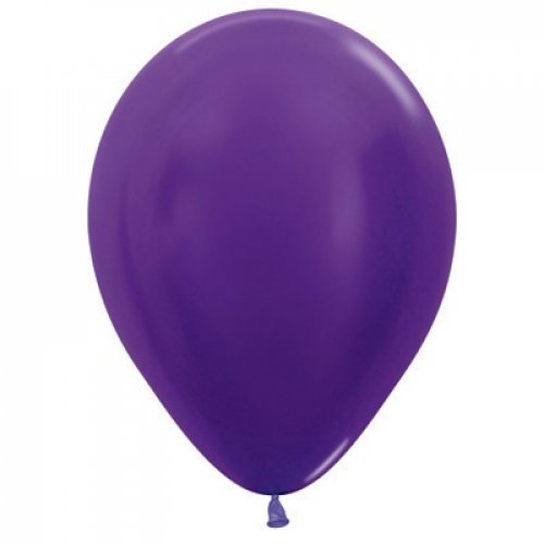 30cm (11 Inch) Metallic Purple Violet Latex Balloons