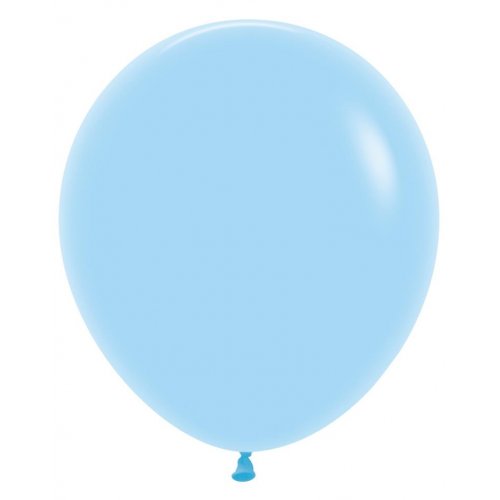 46cm Matte Pastel Blue Latex Balloons