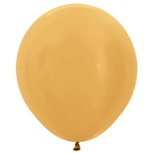 46cm Metallic Gold Latex Balloons