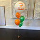 4 Helium Balloons Bouquet with 60cm Personalised Balloon