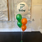 4 Helium Balloons Bouquet with 60cm Personalised Balloon