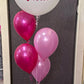 4 Helium Balloons Bouquet with 60cm Personalised Balloon