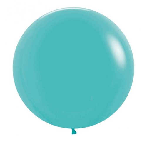 60cm Caribbean Blue Latex Balloons