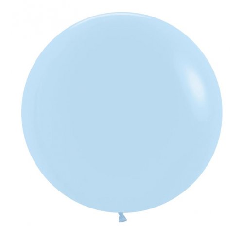 60cm Matte Pastel Blue Latex Balloons