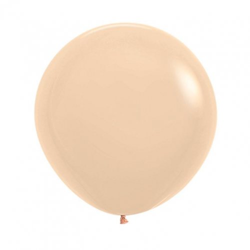 60cm Matte Pastel Malibu Peach Latex Balloons
