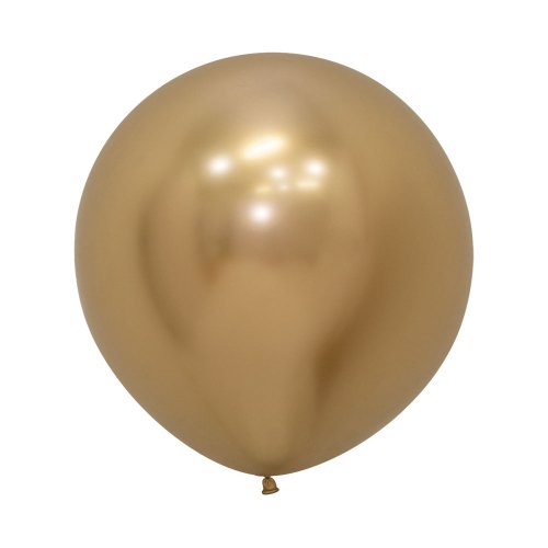 60cm Reflex Gold Latex Balloons