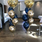 6 Helium Balloons Bouquet with 17 Inch Confetti Balloon