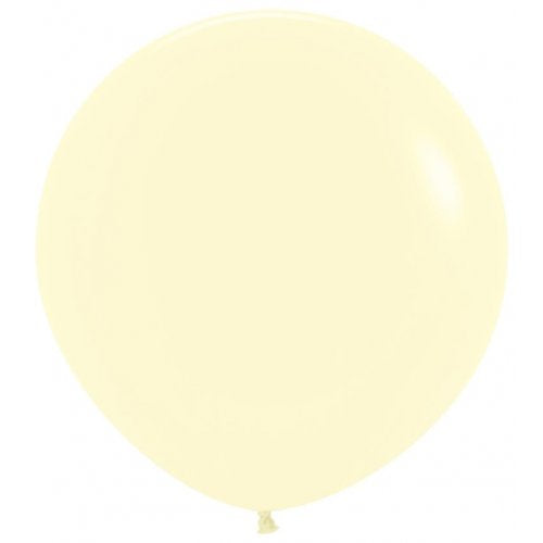 90cm Matte Pastel Yellow Latex Balloons