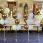 9 Helium Balloons Bouquet with 16 Inch Confetti Balloon