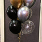 9 Helium Balloons Bouquet with 18 Inch Birthday Foil Balloon