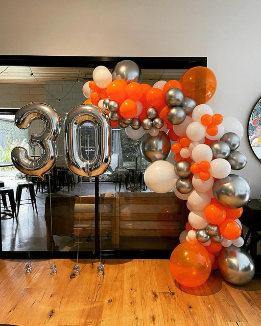 Balloon Garland Sydney - 3 Meter with 86cm Megaloon Numbers