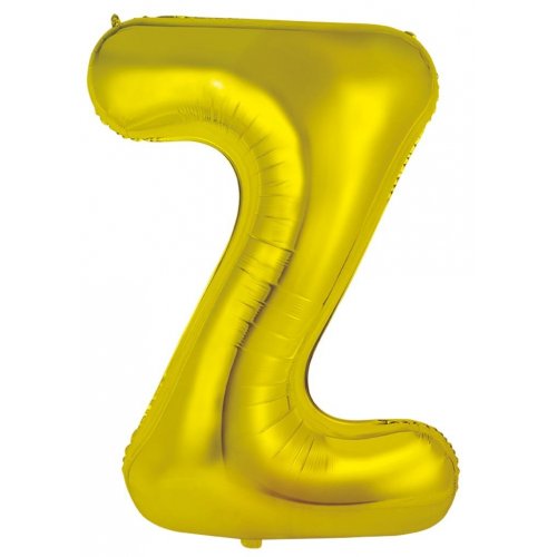 Letter Z Foil Balloon 86cm - Gold