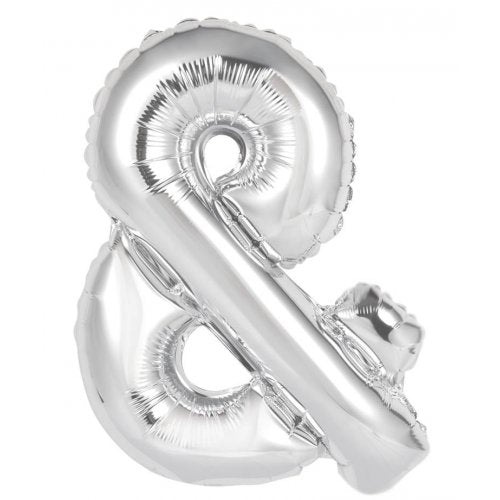 Letter & Foil Balloon 86cm - Silver