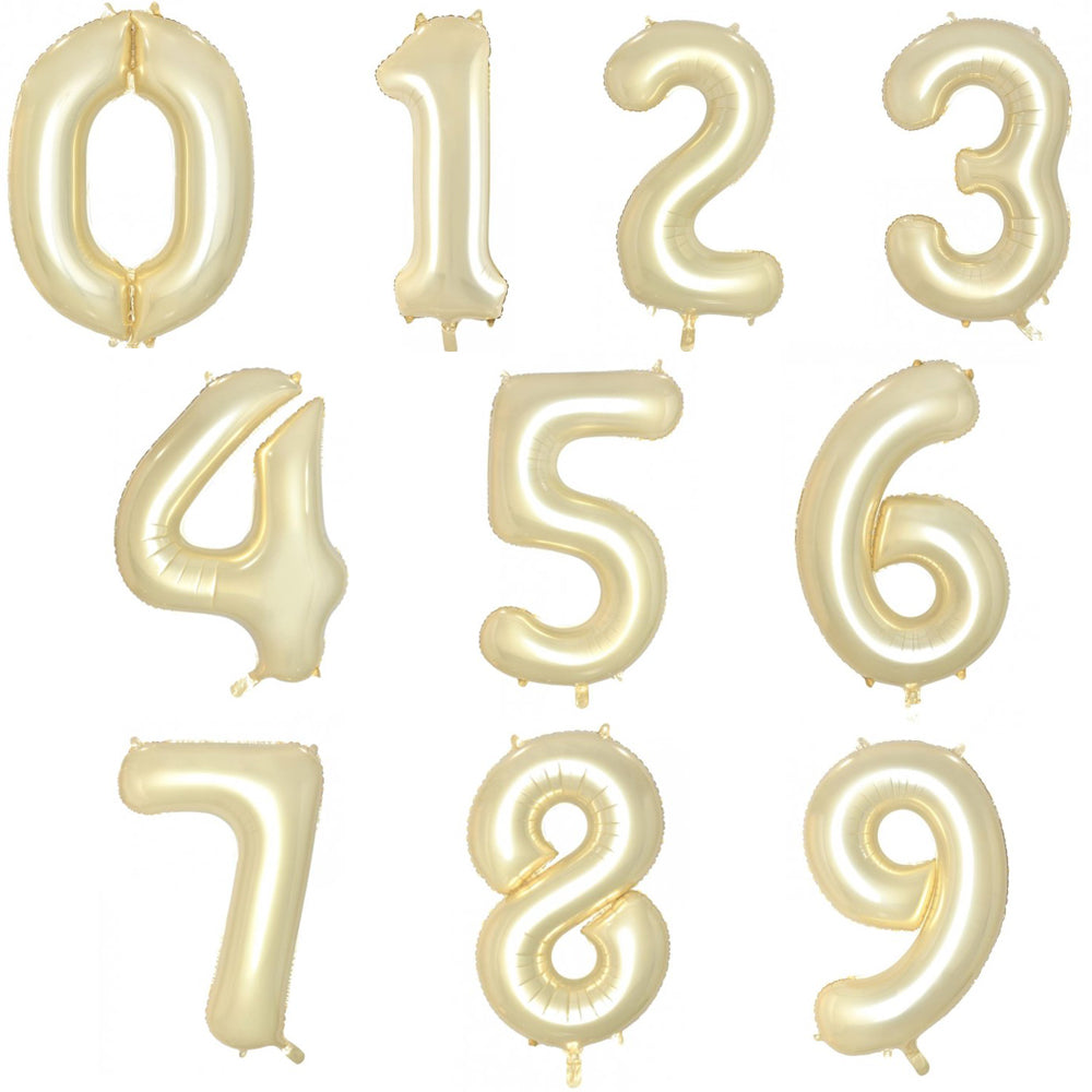 Luxe Gold Helium Megaloon Numbers Foil Balloon