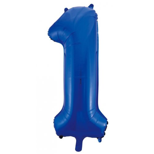 Number 1 Foil Balloon - Blue