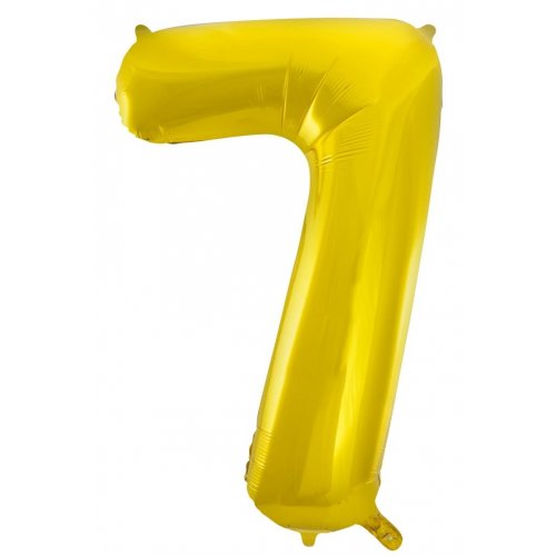 Number 7 Foil Balloon - Gold